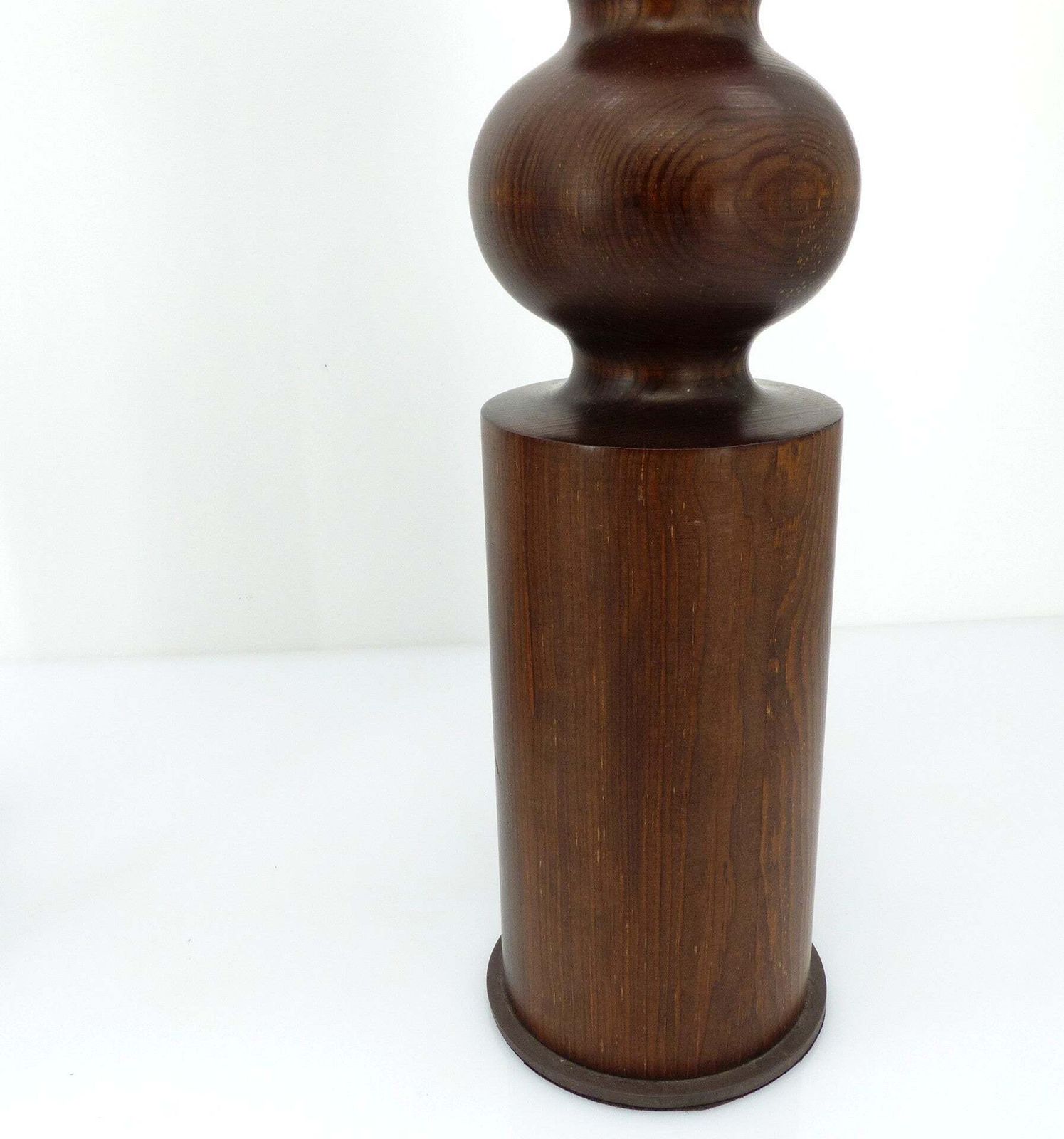 Pair Of Scandinavian Pine Table Lamps By Uno Kristiansson For Luxus, Sweden, Circa 1965 photo buy