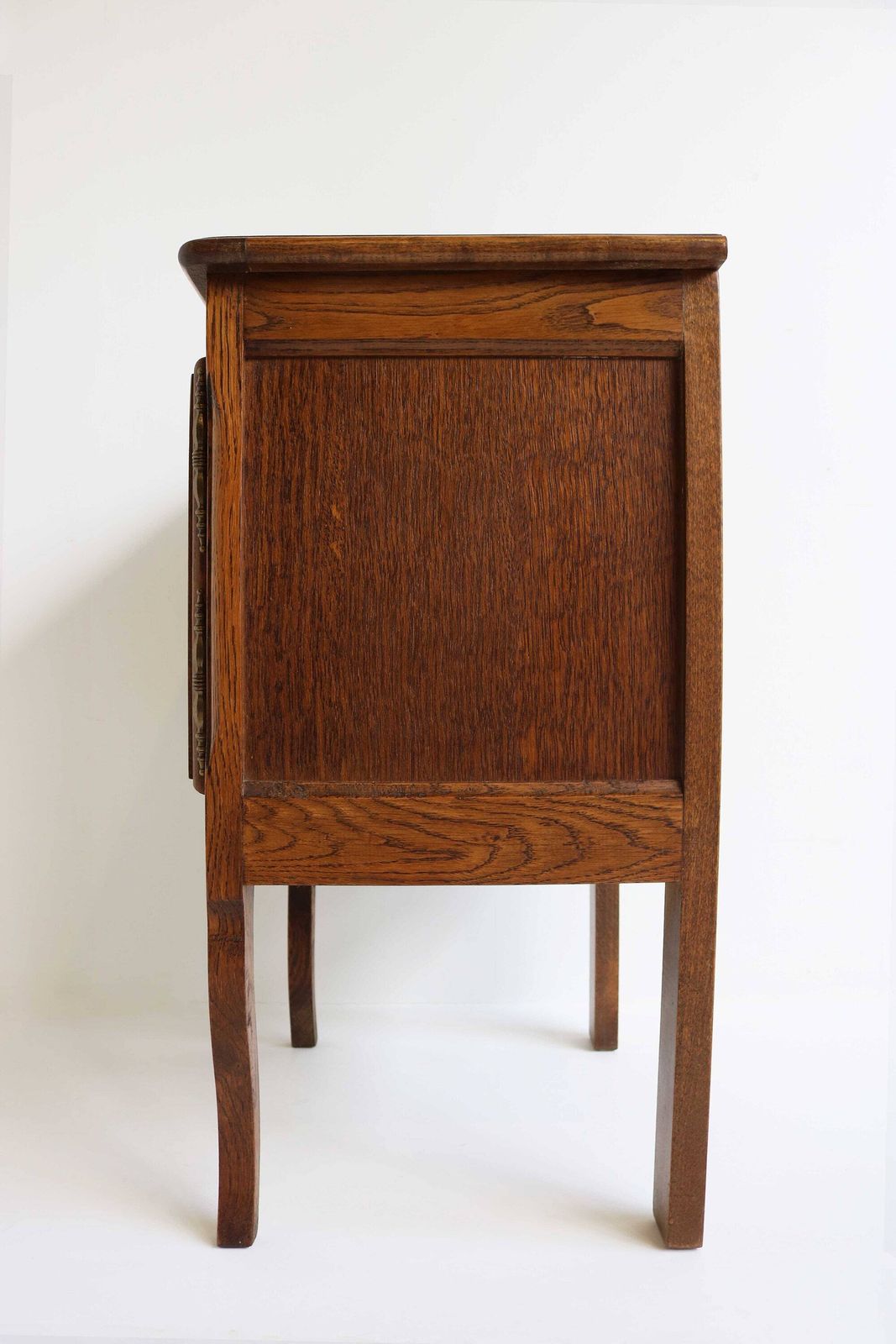 Wooden Mid Century French Louis XV Style Door Bent Legs Farmer Style Nightstand Bedside Table End Table Country Side Table 1960 photo buy
