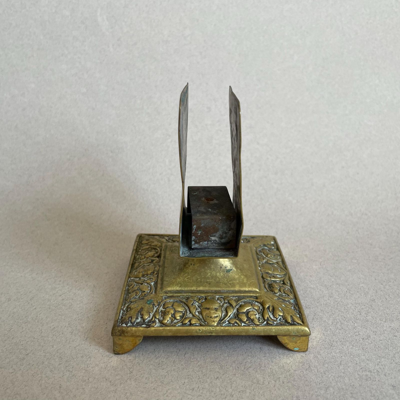Antique Brass Matchbox Holder Letter Holder Decorative Desk Ornament Match Box Holder Ornate Gold photo buy