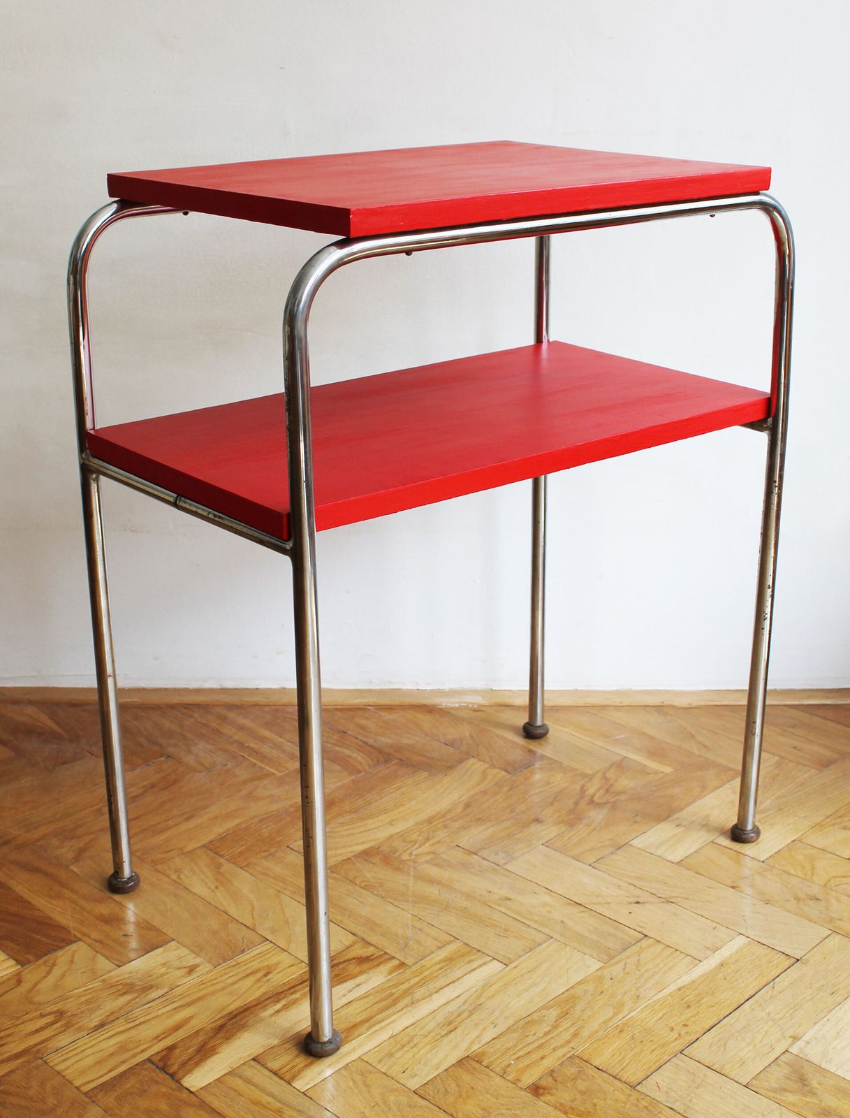 1930's Modernist Tubular Side Table Model R 7 By Slezak photo vintage