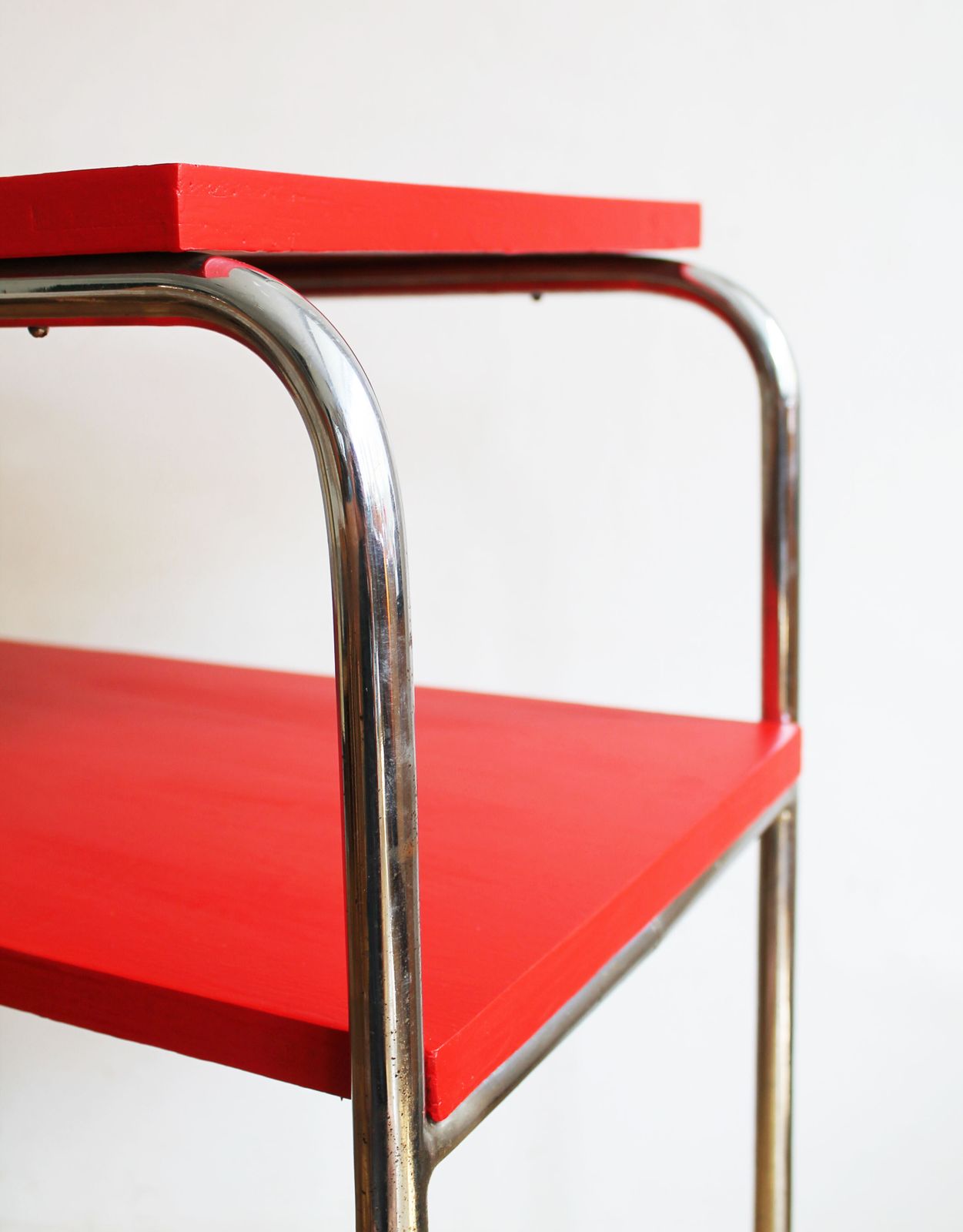photo furniture 1930's Modernist Tubular Side Table Model R 7 By Slezak