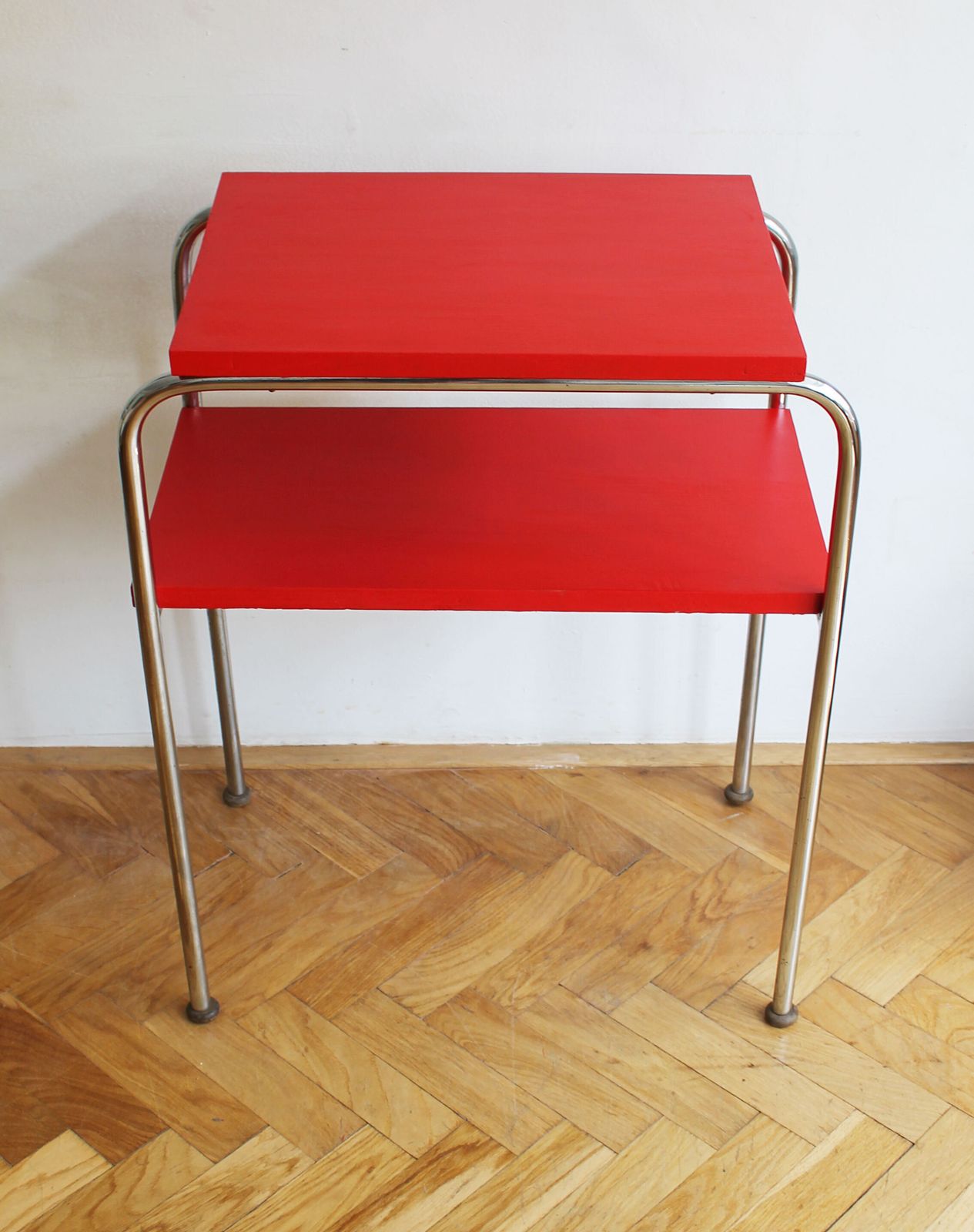 photo for sale 1930's Modernist Tubular Side Table Model R 7 By Slezak