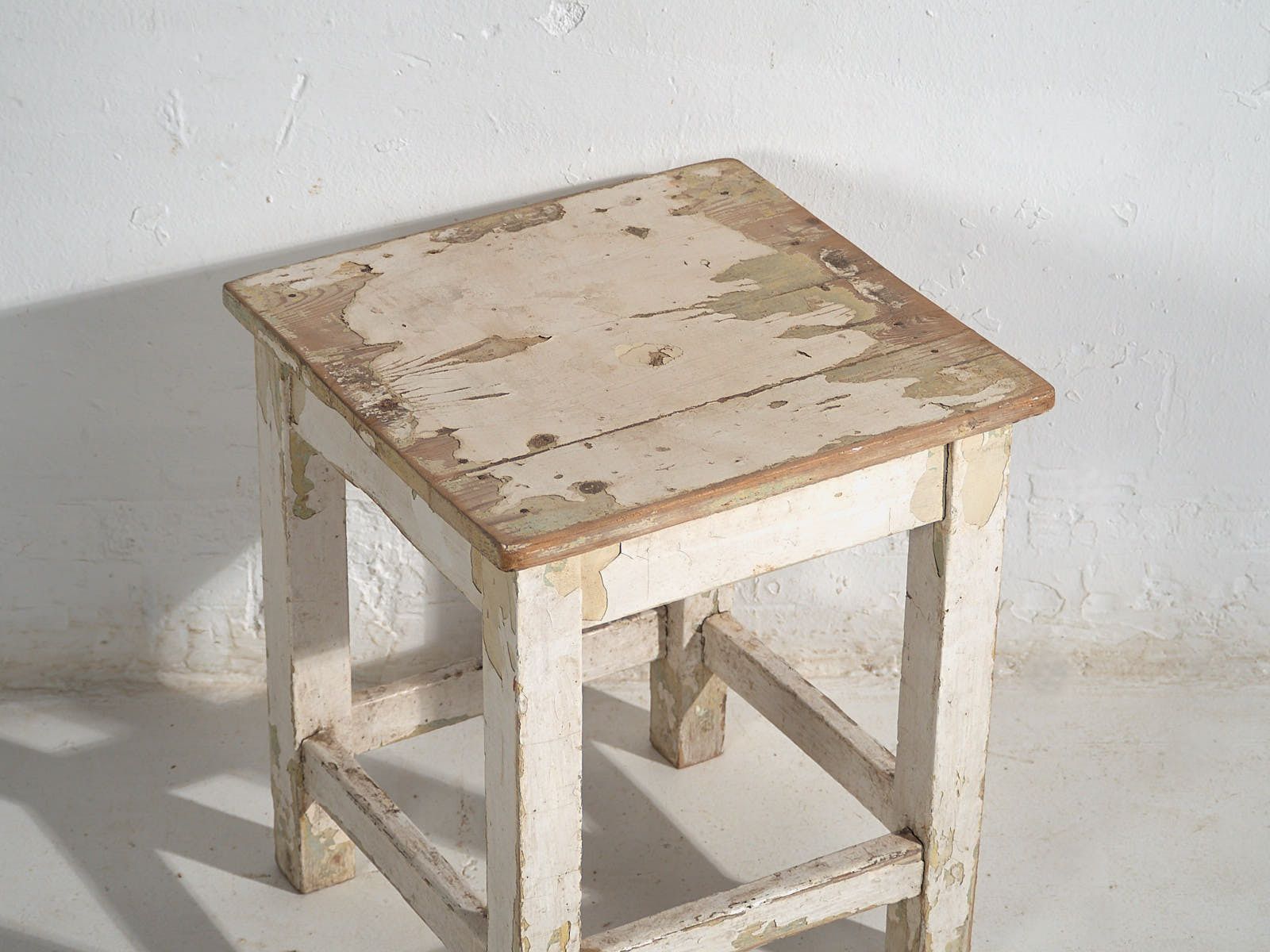Antique White Coffee Tables (C.1920). Set Of 2 Pieces #4 photo buy