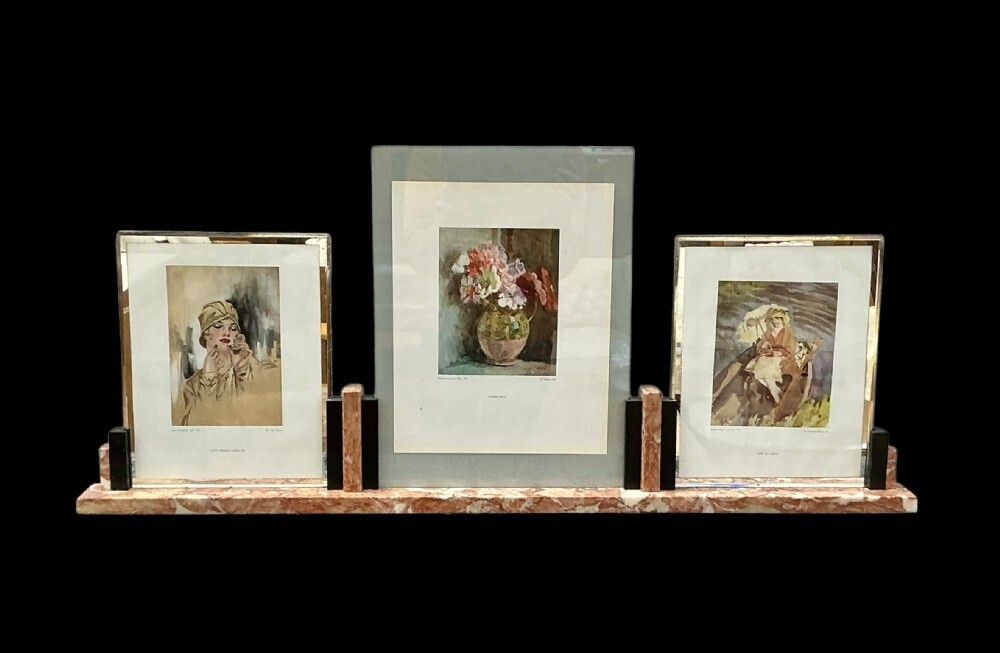 Art Deco Triptych Photo/Picture Frame photo for sale