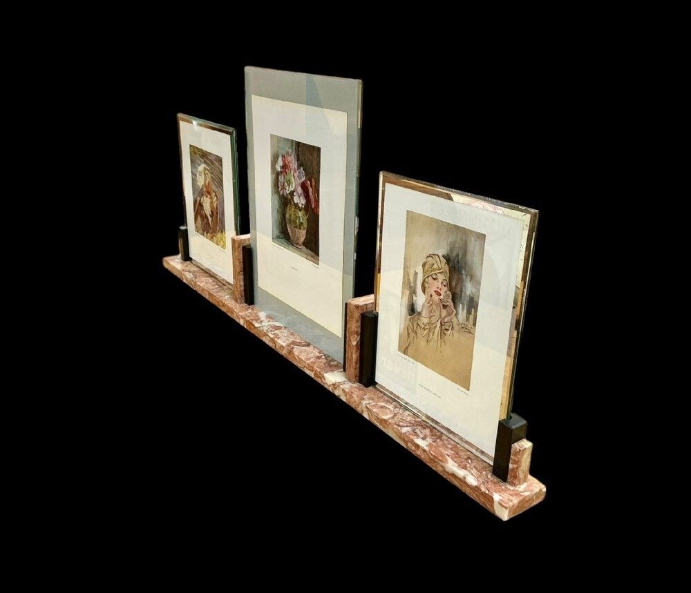 Art Deco Triptych Photo/Picture Frame photo vintage