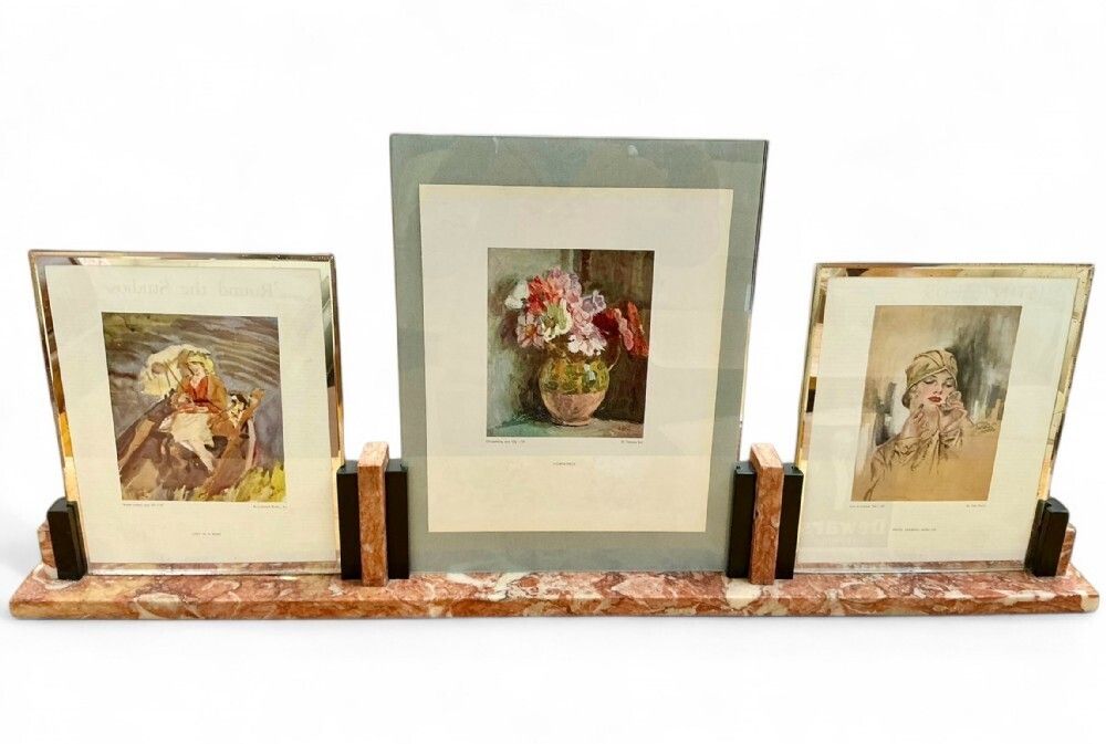 photo vinterior Art Deco Triptych Photo/Picture Frame