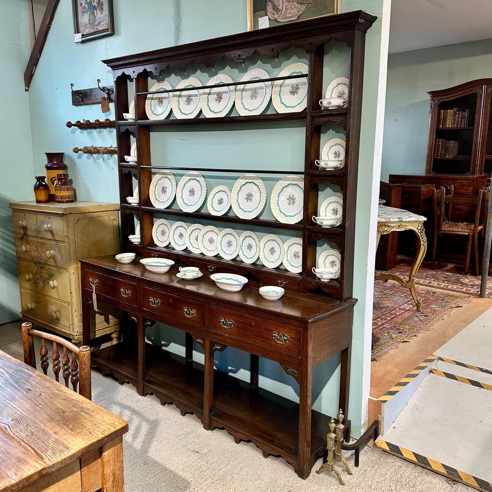 Dresser   Georgian English Dresser And Rack photo furniture