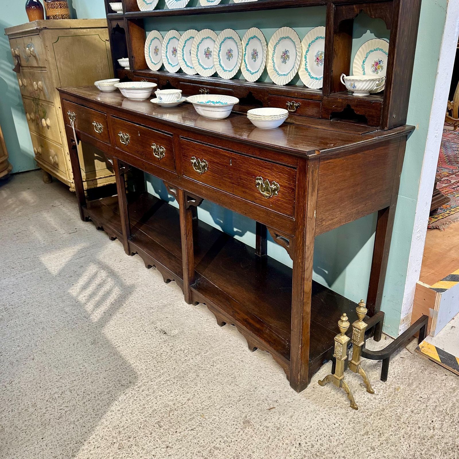 Dresser   Georgian English Dresser And Rack photo vintage