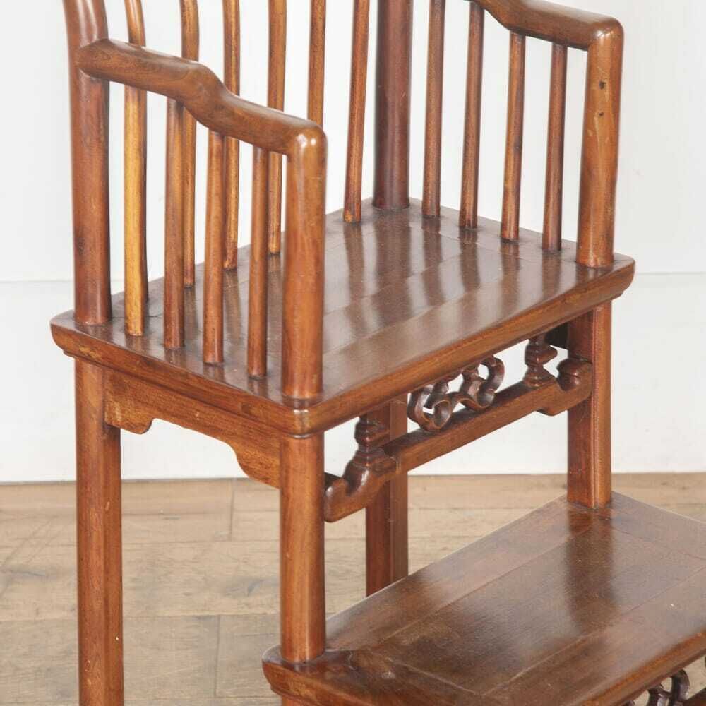 20th Century Chinese Hardwood High Chair photo for sale