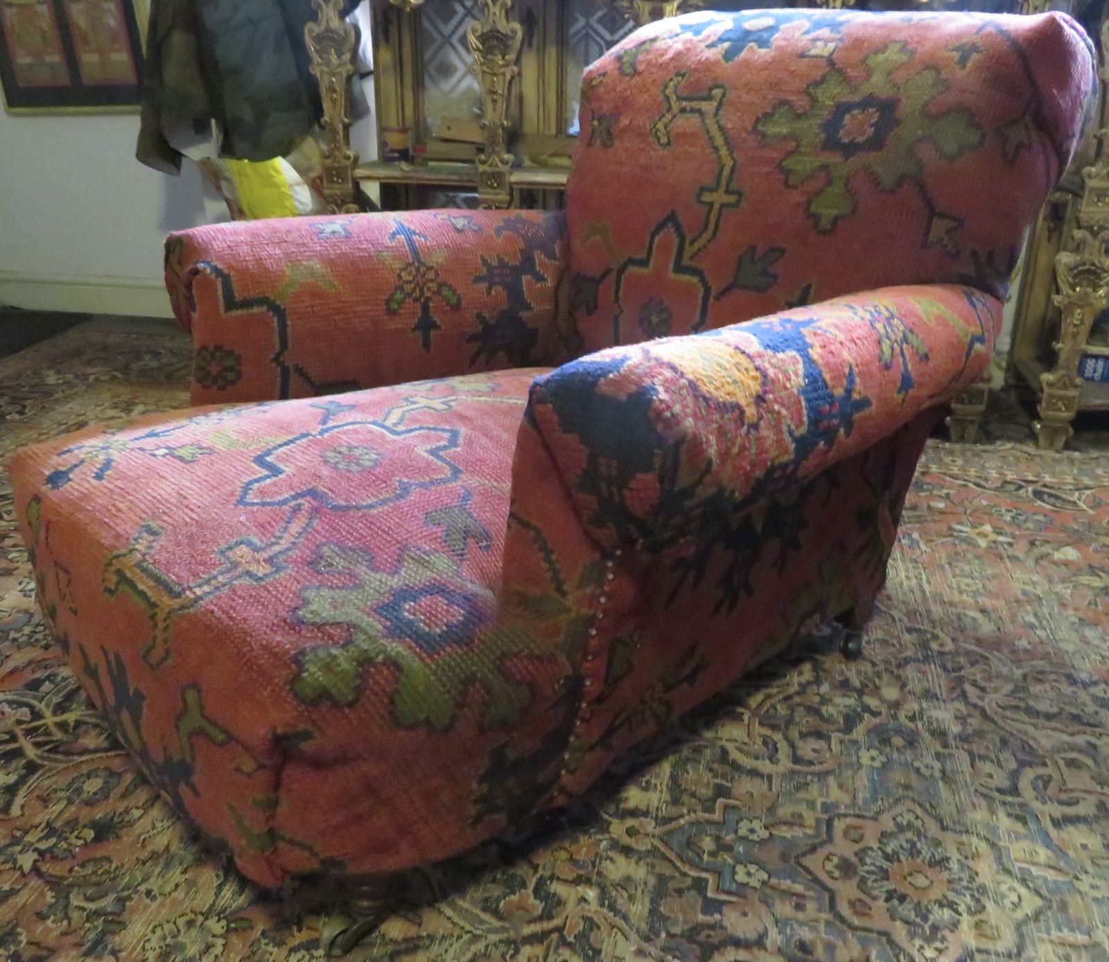 Howard And Sons "Ushak Turkey Carpet" Club Armchair. photo Furniture