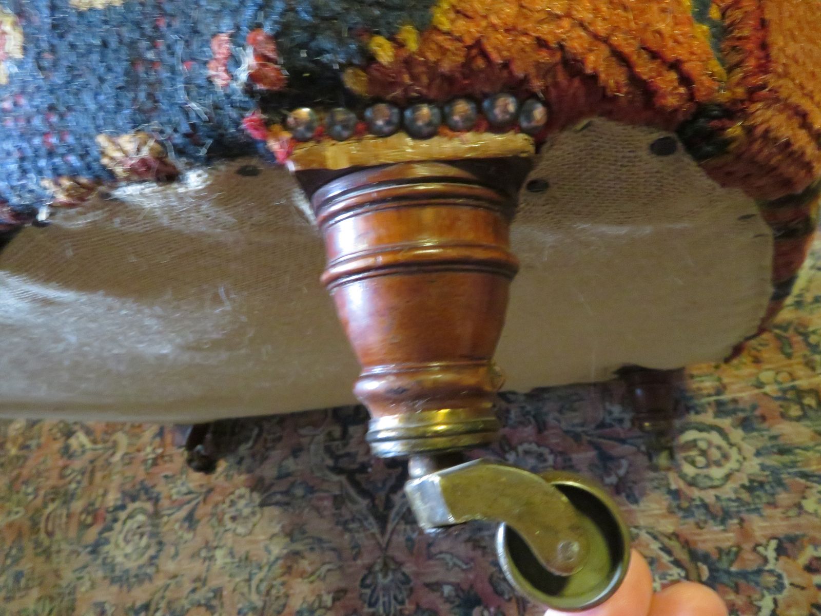 photo buy Howard And Sons "Ushak Turkey Carpet" Club Armchair.