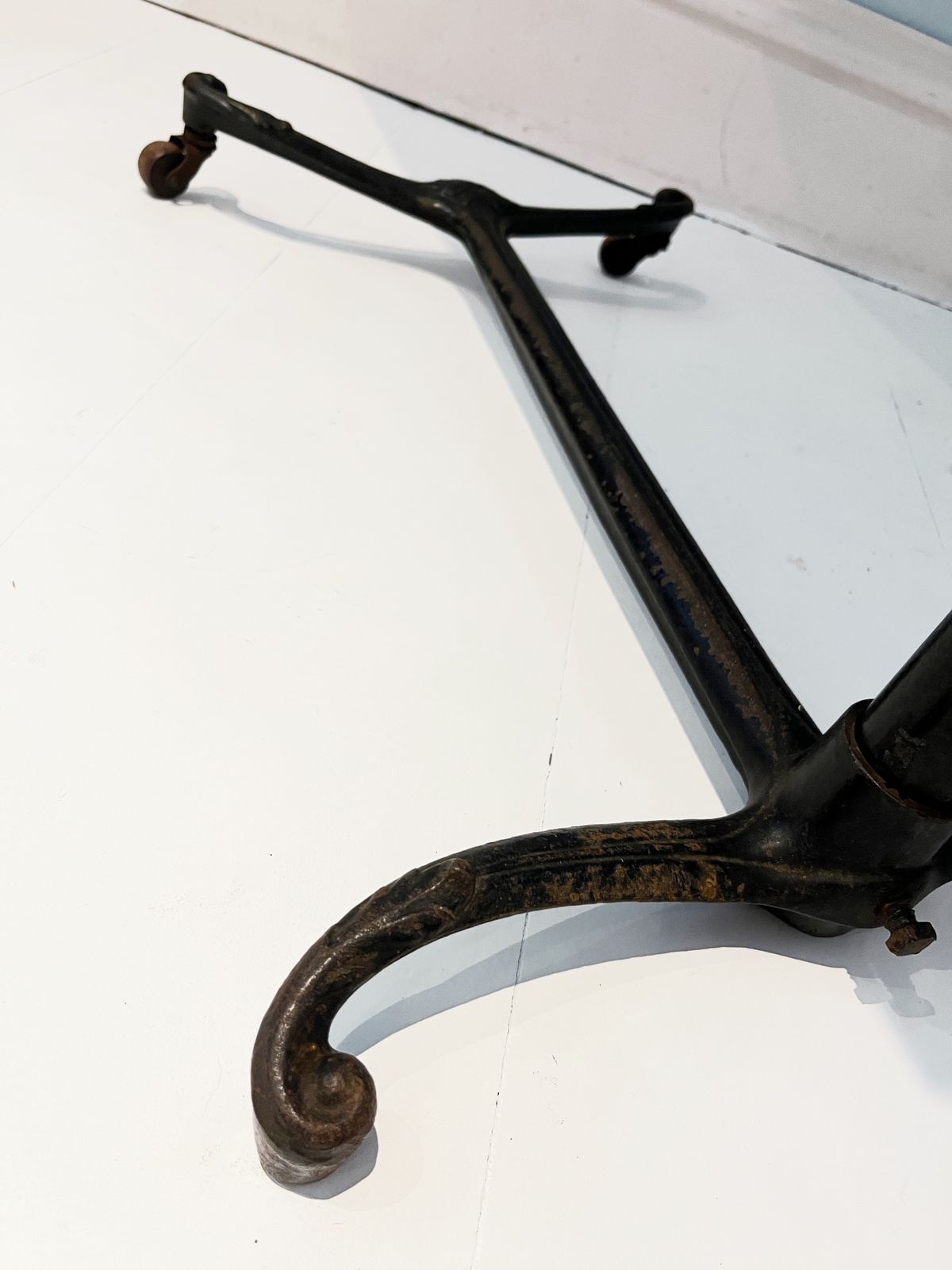 Victorian Reading Stand, Adjustable Reading Table, Architect Drawing Board, Cast Iron Base photo vintage