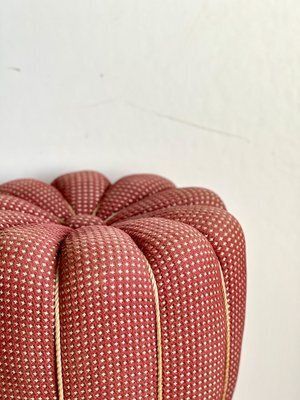 photo for sale Vintage Pouf Van Jindrich Halabala Voor Cesky Nabytek, Ca. Jaren 1950