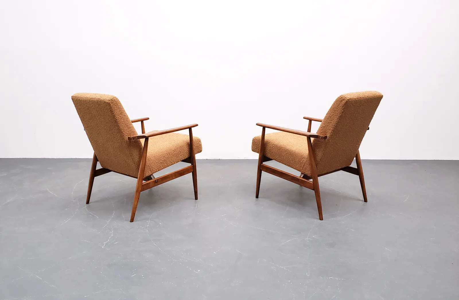 One Left   1960 Henryk Lis Armchair In Mocha Mousse Boucle photo buy