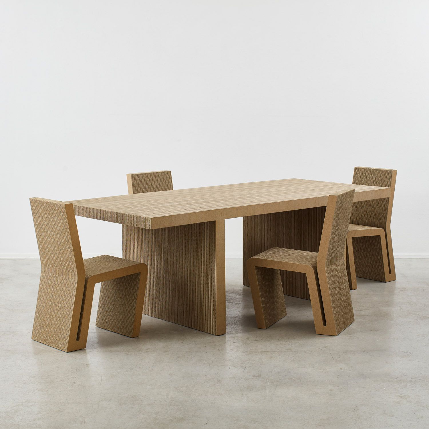 Set Of Four Frank Gehry Side Chairs Vitra, USA, 1972 photo furniture