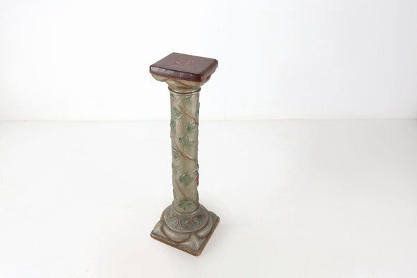 Art Nouveau Console Or Pied De Stall In Glazed Plaster, 1920s photo vintage
