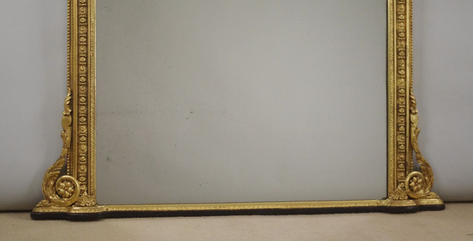 Victorian Gilt Arch Top Overmantle Mirror photo buy