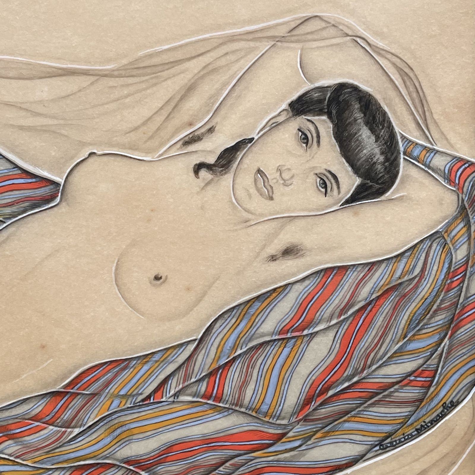 "Reclining Woman", Génia Minache (1907 1972) photo for sale