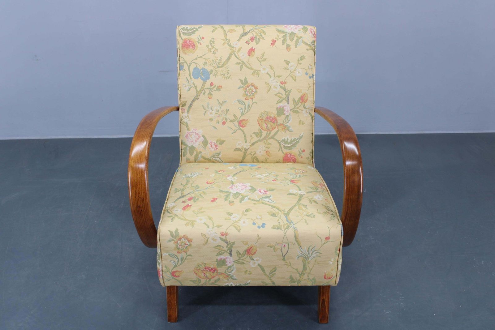1950s Refurbished Jindrich Halabala  Armchair, Czechoslovakia photo Furniture