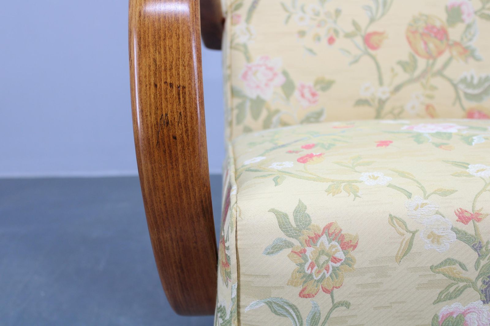 1950s Refurbished Jindrich Halabala  Armchair, Czechoslovakia photo vinterior