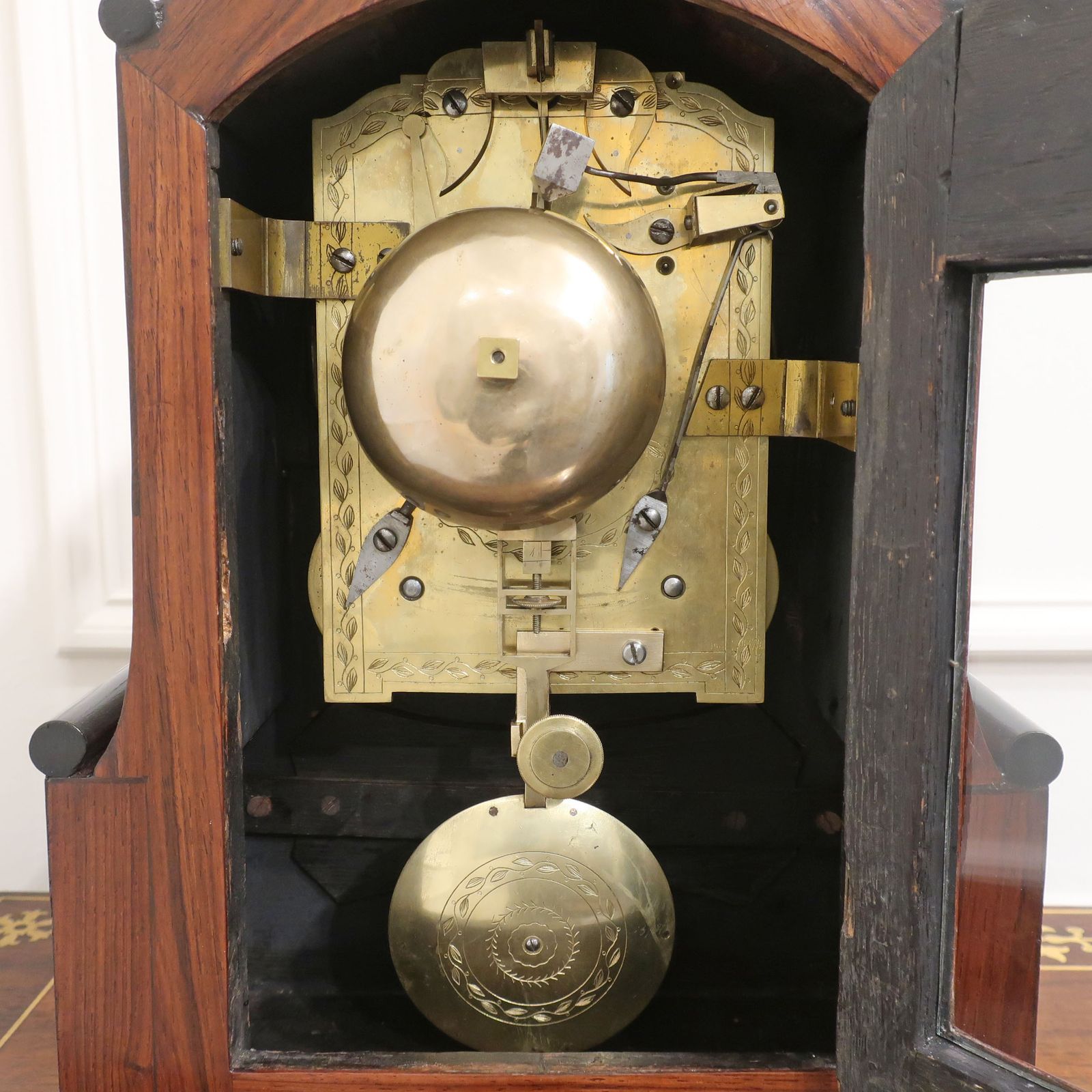 photo vinterior Georgian Kingwood Bracket Clock By William Turner Of London