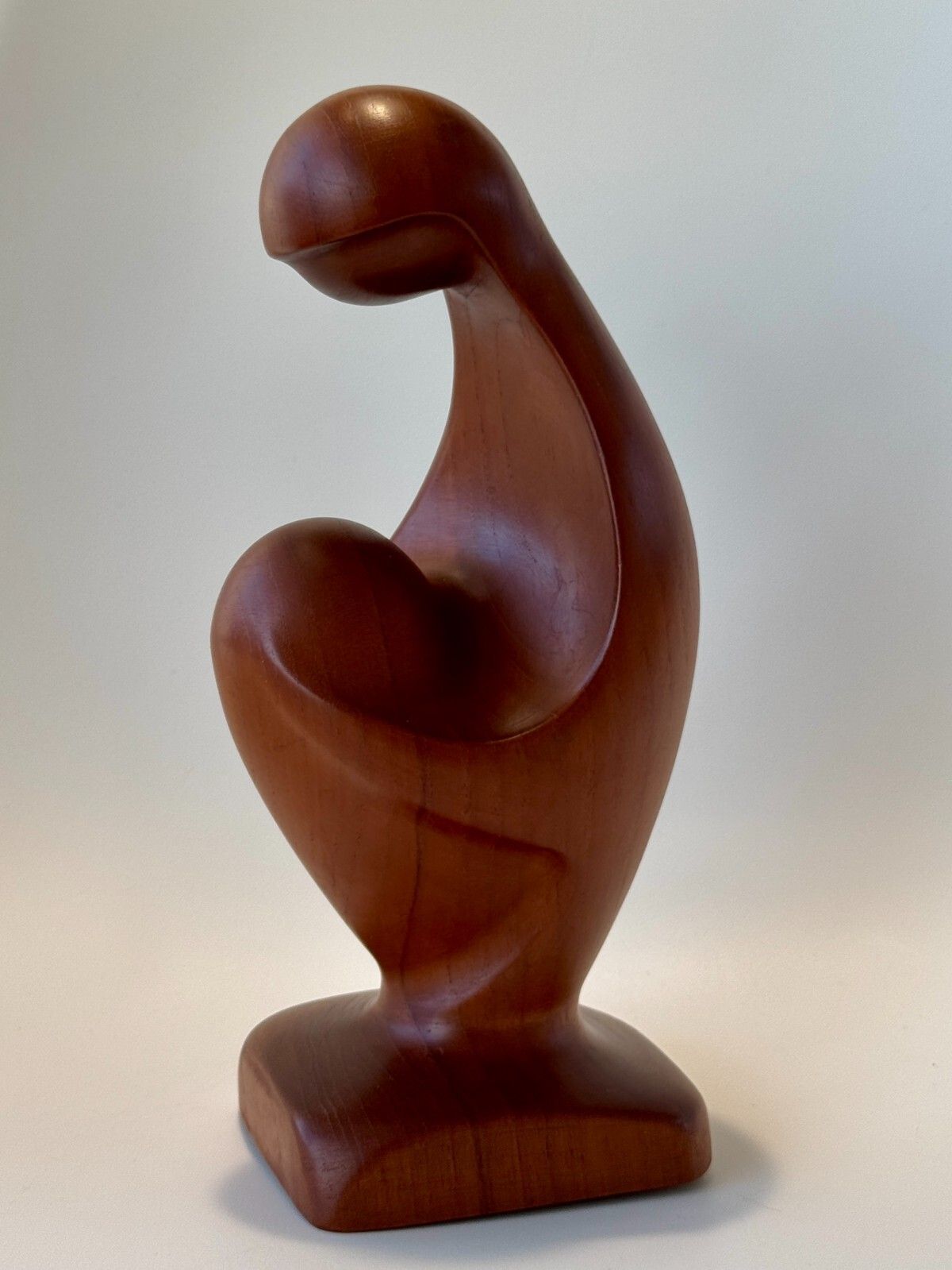 photo furniture Mid Century Danish Teak Sculpture Simon Randers Mobilfabrik "Mother & Child"