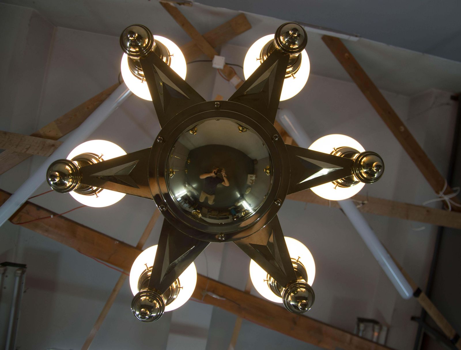 Rare Art Nouveau Chandelier By Emil Kralik For Vulkania, 1920s photo buy