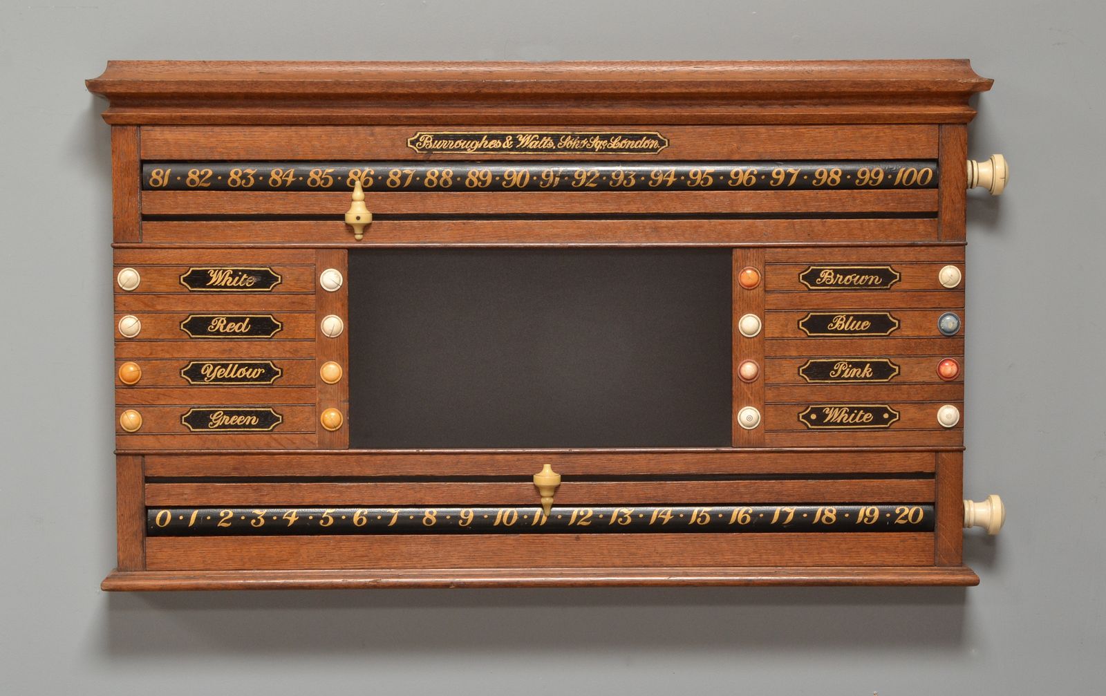 Burroughes & Watts Antique Billiard Snooker Life Pool Cabinet photo 1500.0