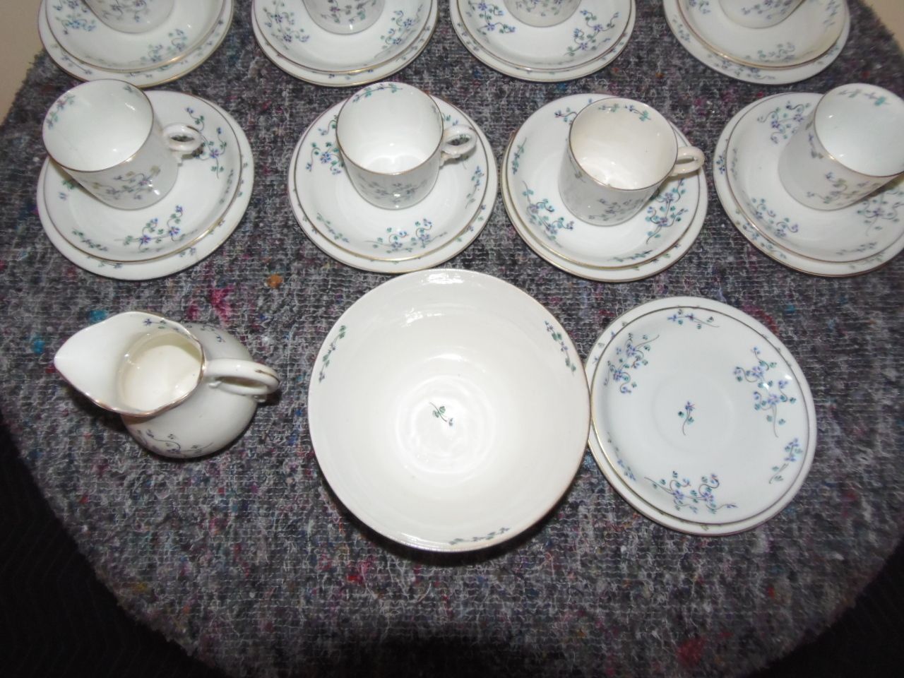 Porcelain Tea Set ., 1800s, Antique photo Home Decor