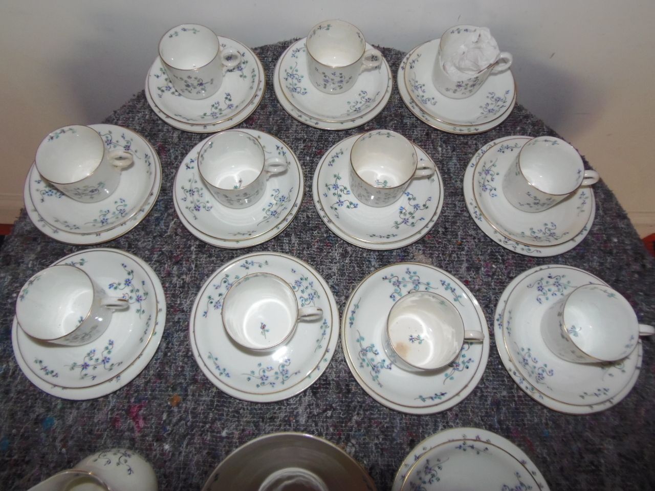 Porcelain Tea Set ., 1800s, Antique photo 200.0