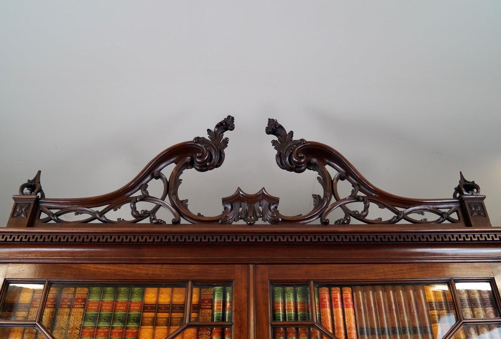 An Important George III Mahogany Bureau Bookcase photo furniture