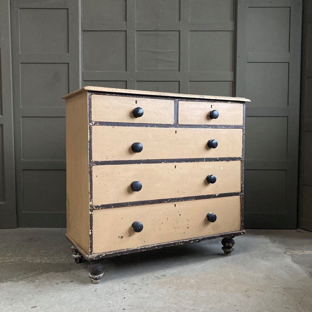 Antique Painted Pine Drawers, 1800s photo furniture
