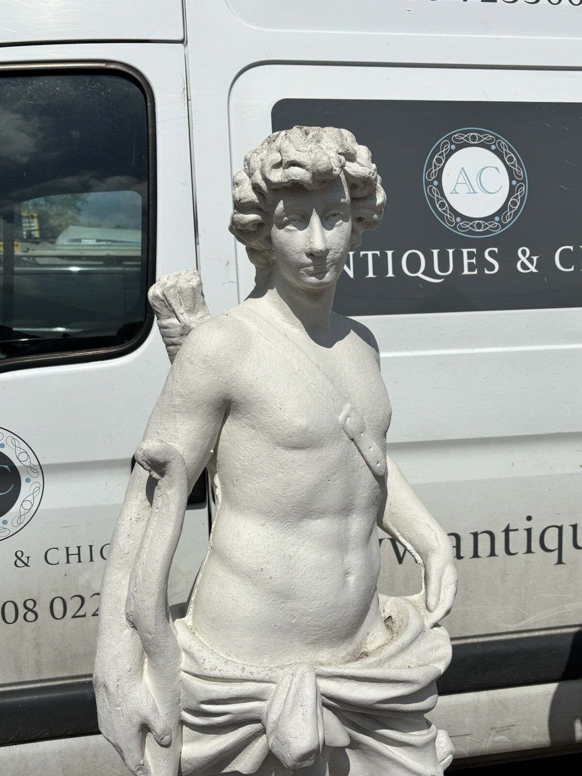 Pair Of Classical Diana & The Hunter Garden Statues On Based. Large In Size photo buy