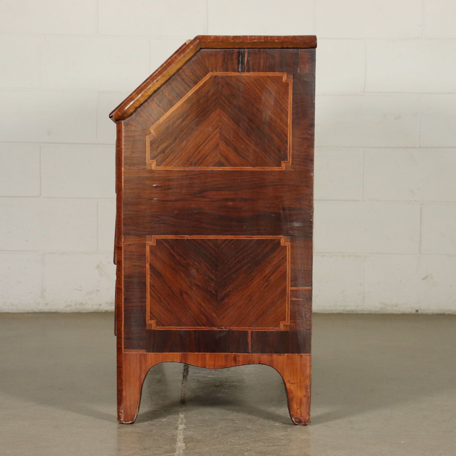 Piedmontese Drop Leaf Secretaire Italy 18th Century photo for sale