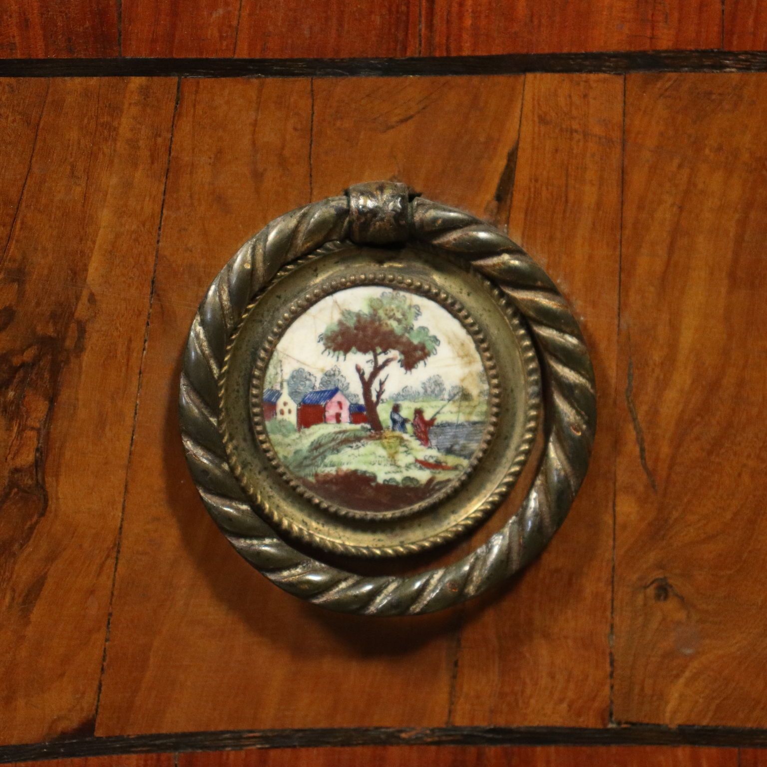 photo vintage Barocchetto Tuscan Drop Leaf Secretaire Italy 18th Century