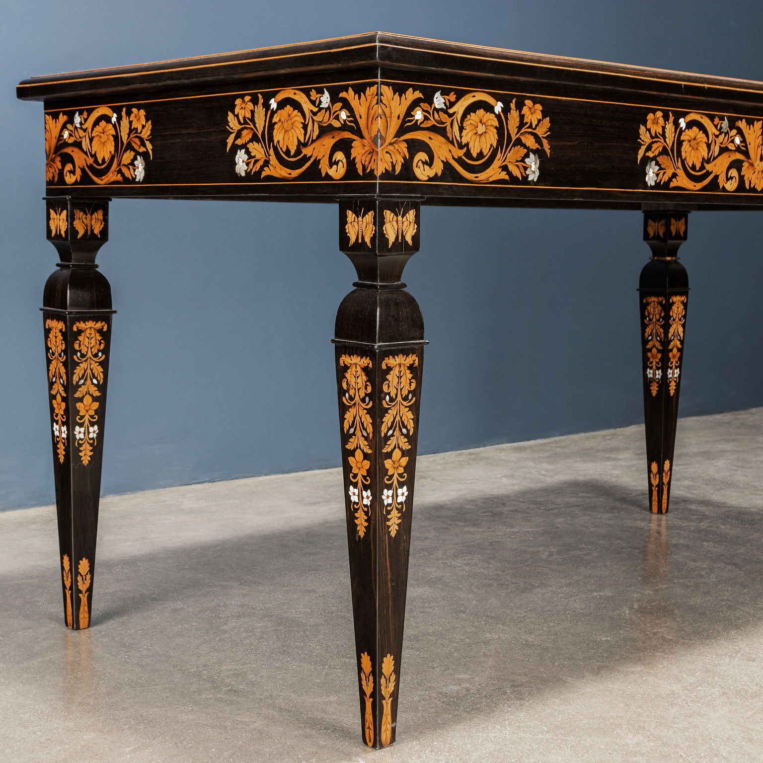 photo for sale Antique Table Attr. To Luigi And Angiolo Falcini Chestnut Italy'800