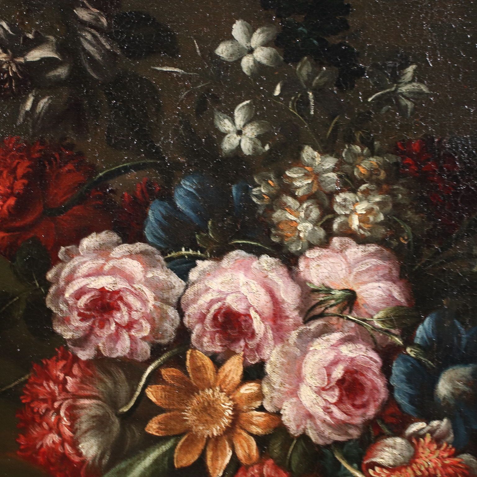Antique Painting Still Life Oil On Canvas Italy XVII XVIII Century photo Art
