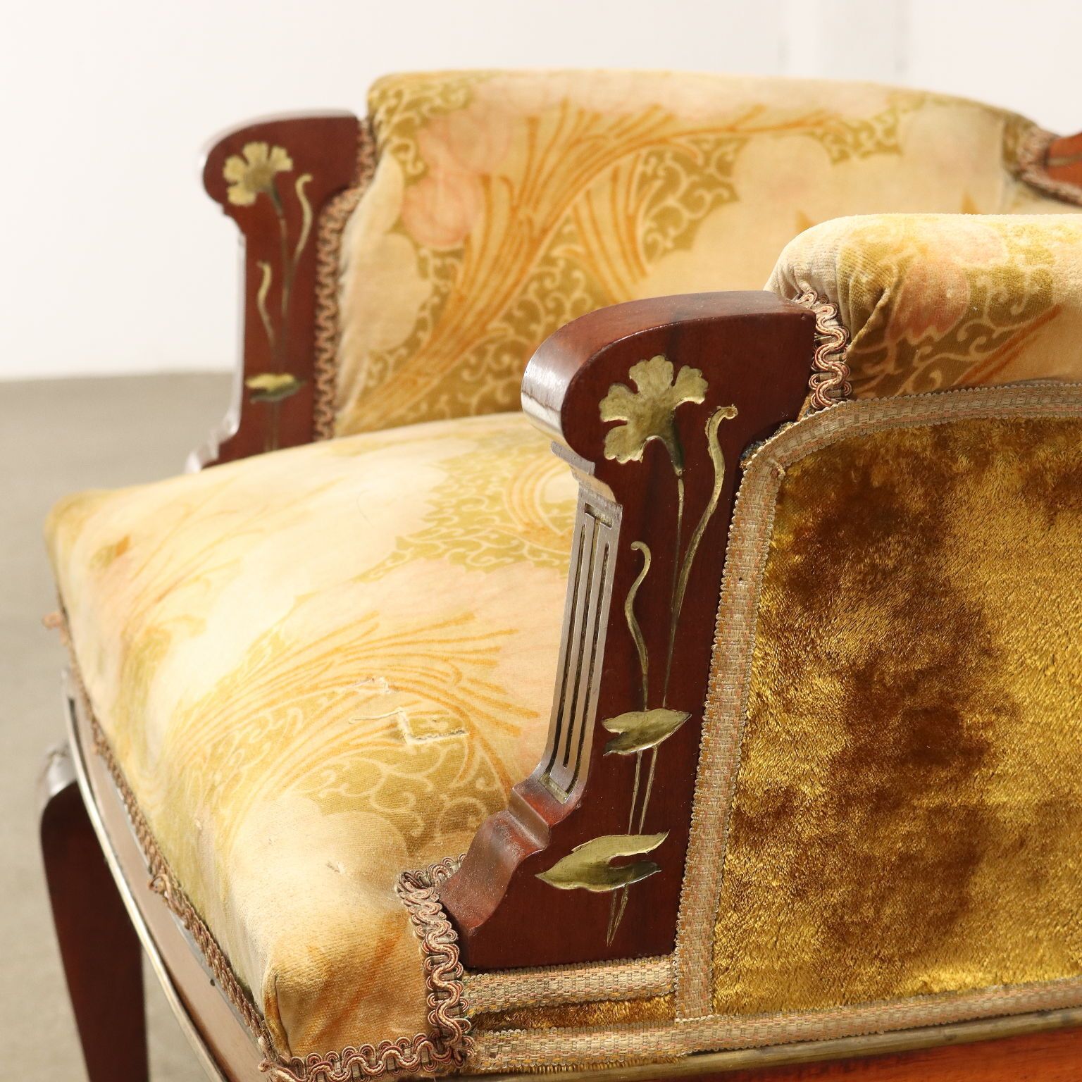 Group Of Chairs And Armchairs Art Nouveau Italy XIX Century photo vinterior