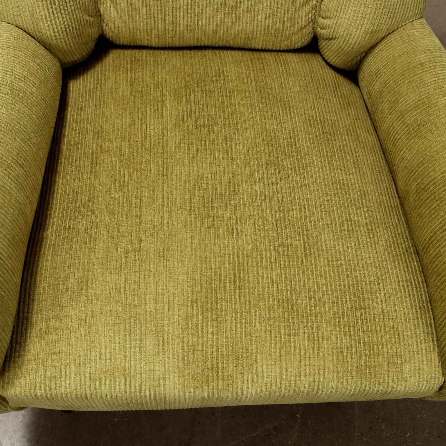 Vintage Armchair Wood Painted Velvet Italy 1950s 60s photo 540.0