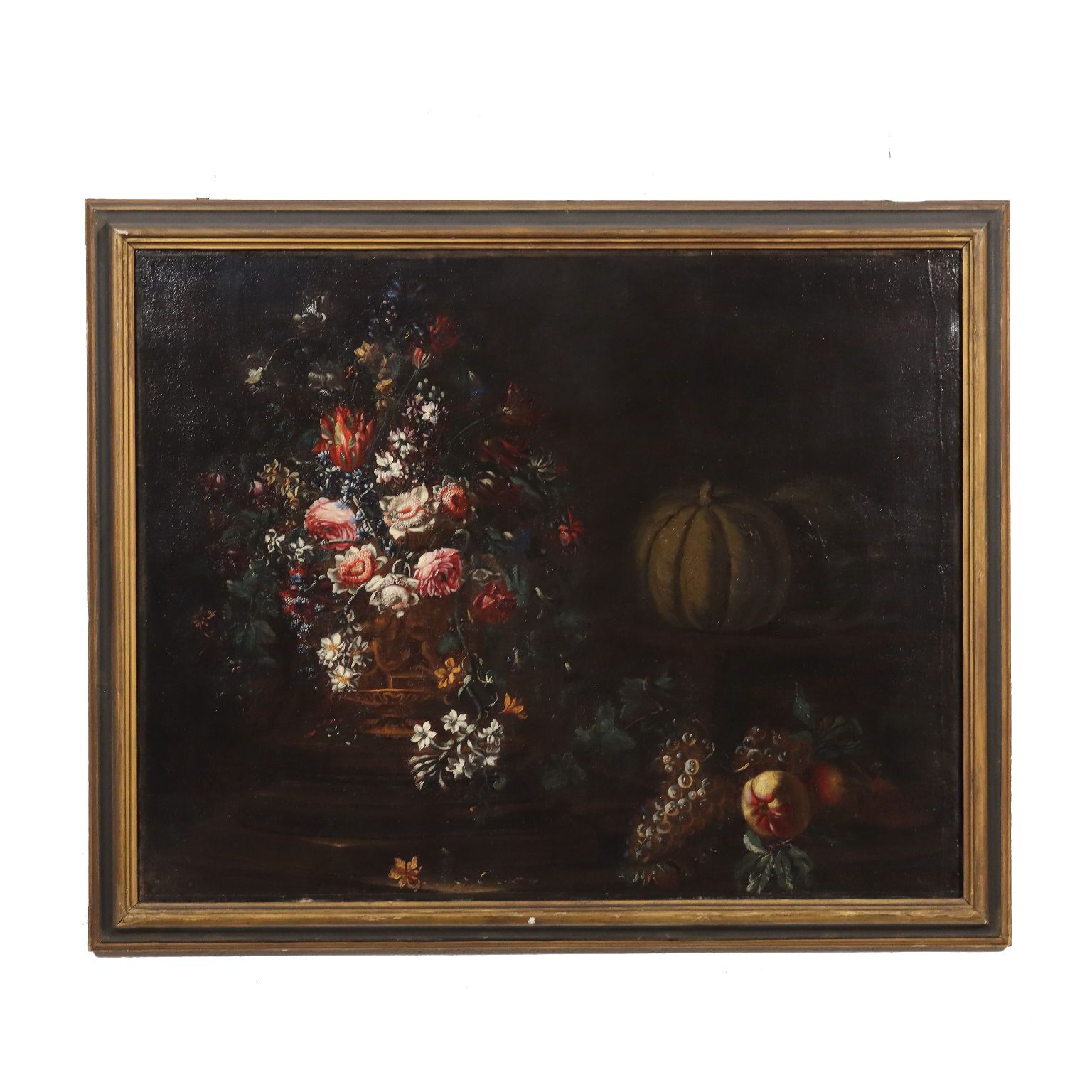Oil On Canvas Still Life Italy XVII XVIII Century