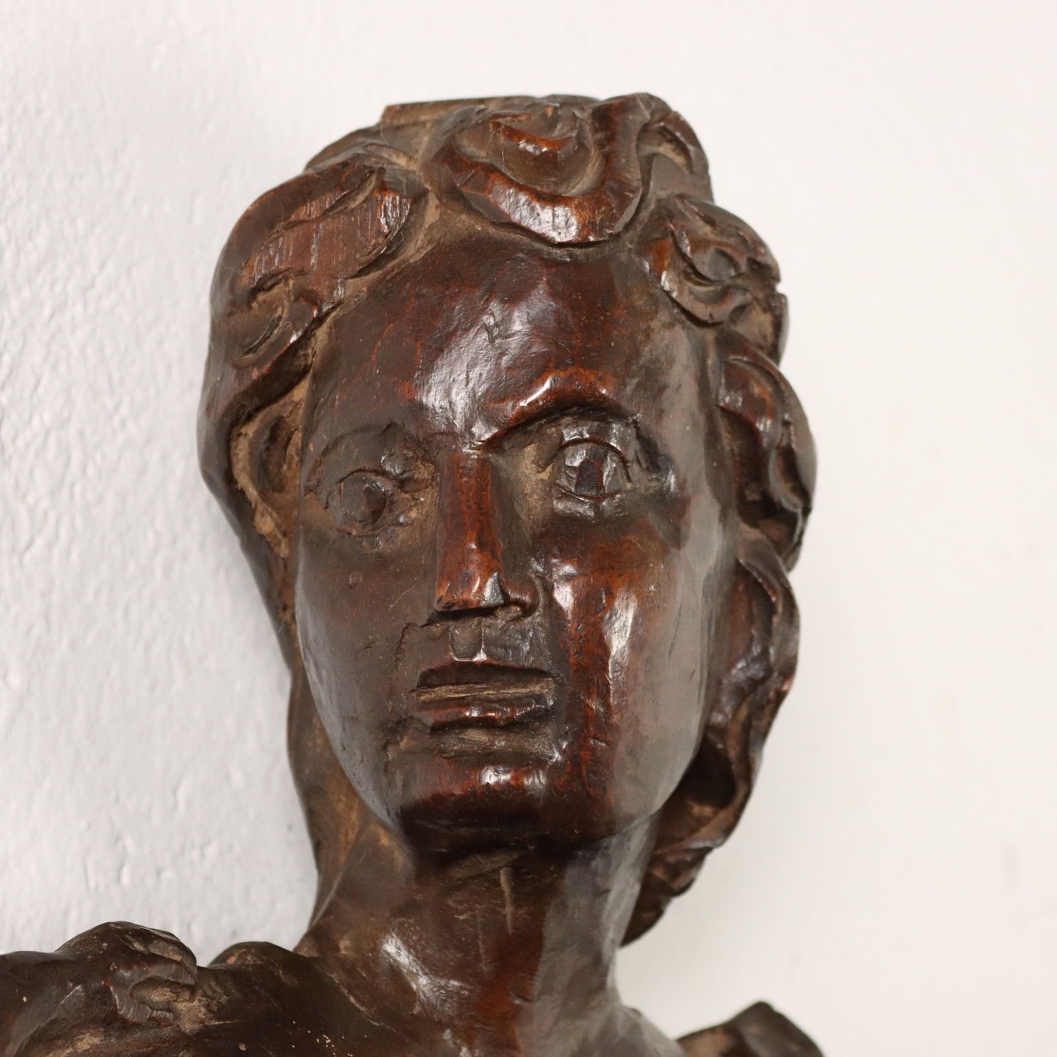 Sculpture Late Mannerism Walnut Italy XVII Century photo for sale