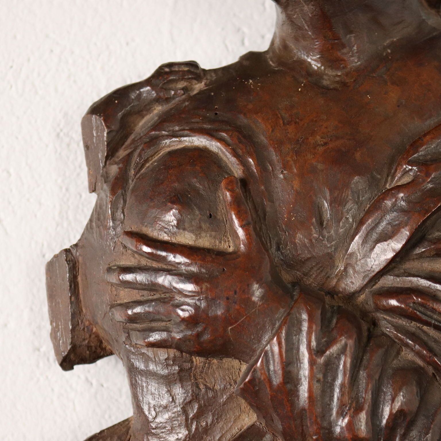 Sculpture Late Mannerism Walnut Italy XVII Century photo Art