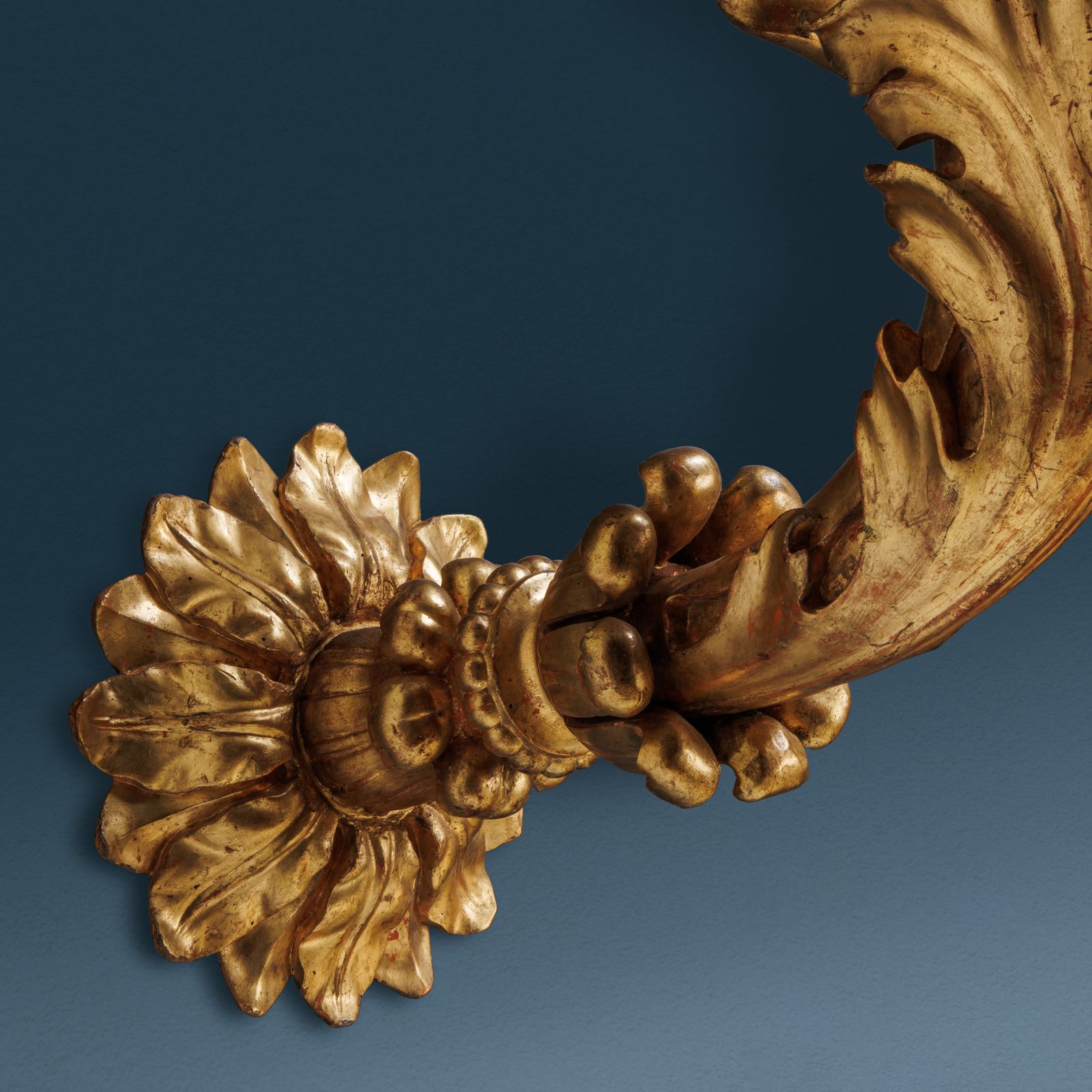 Antique Baroque Lantern Holders Gilded Wood Italy XVIII Century photo vinterior
