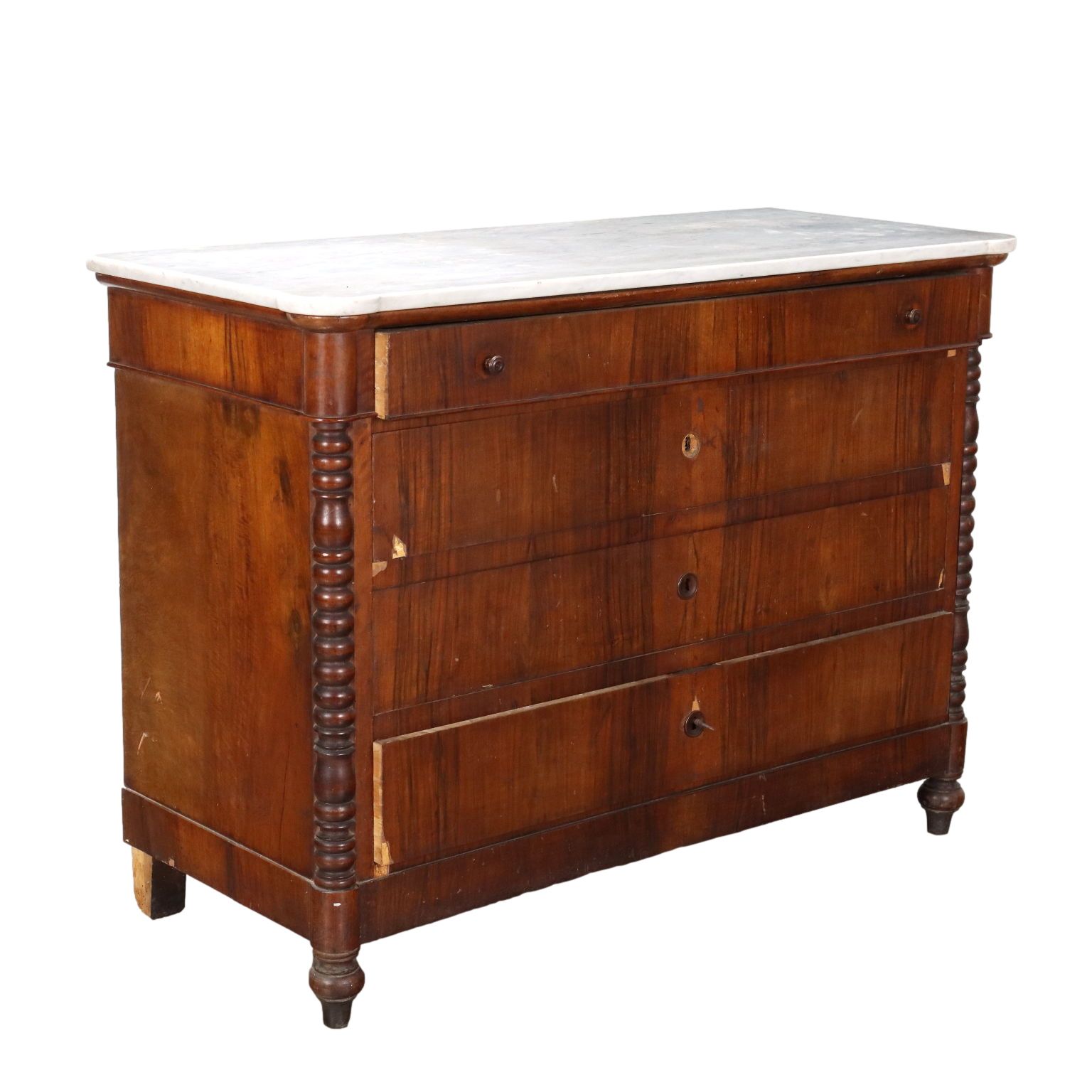 Antique Chest Of Drawers Louis Philippe Walnut XIX Century