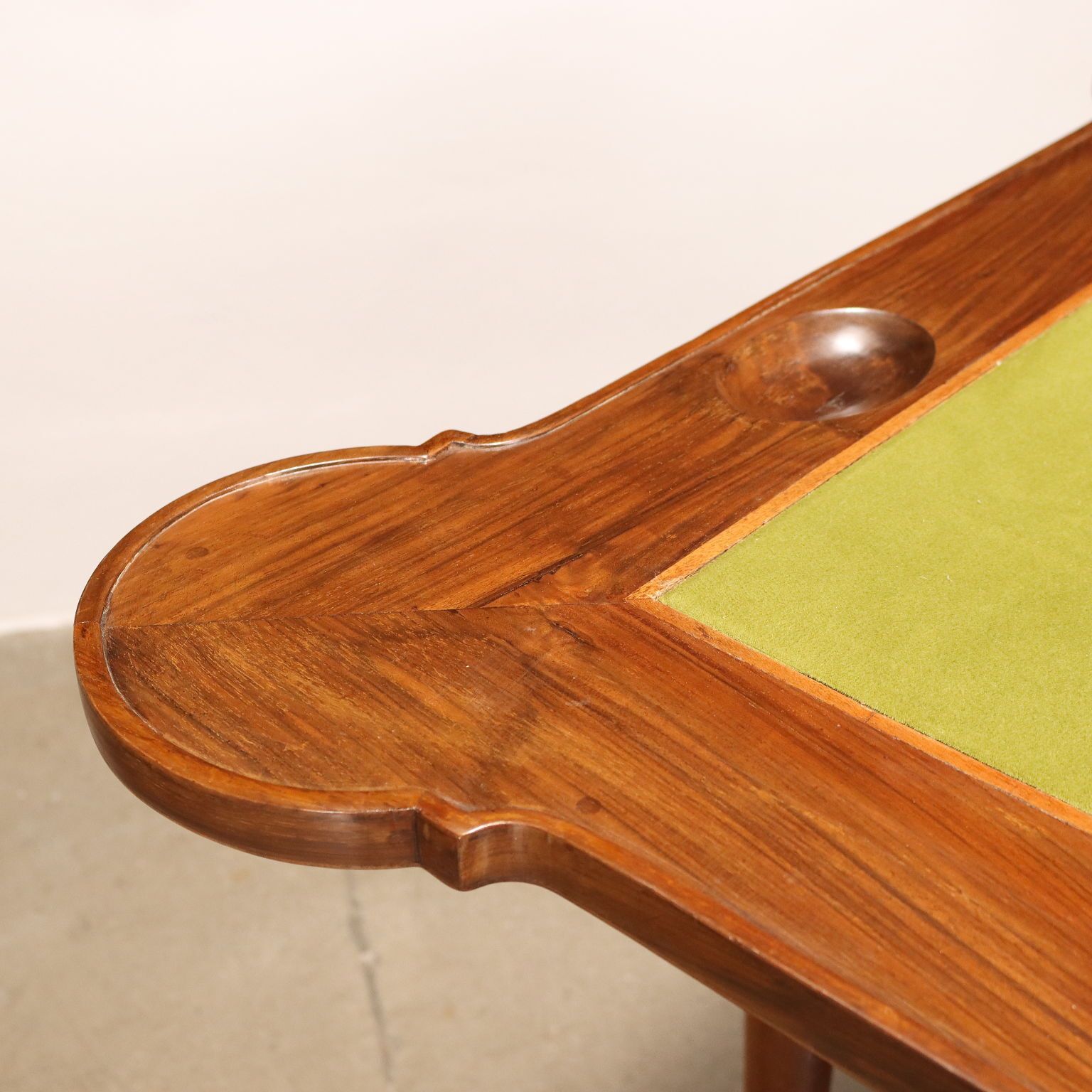 Ancient Baroque Game Table Walnut Italy XVIII Century photo Furniture