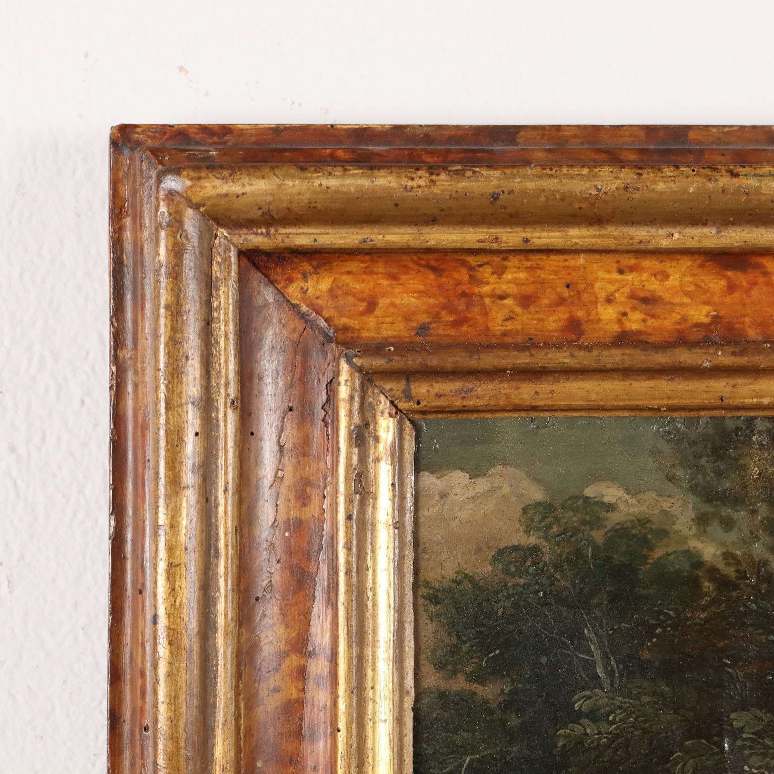 photo for sale Ancient Painting Healing Scene '600 Oil On Copper