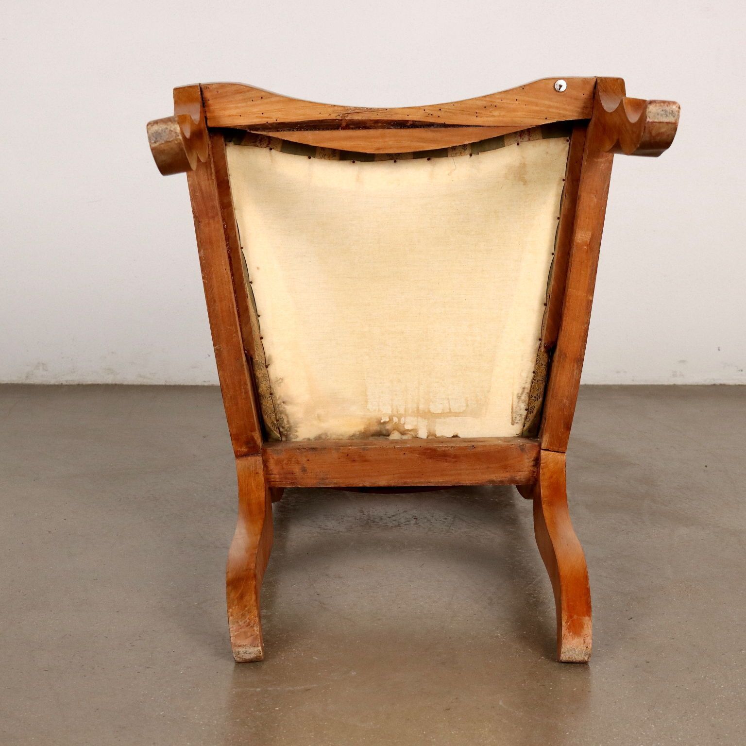 Antique Louis Philippe Armchair Cherrywood Italy XIX Century photo vinterior