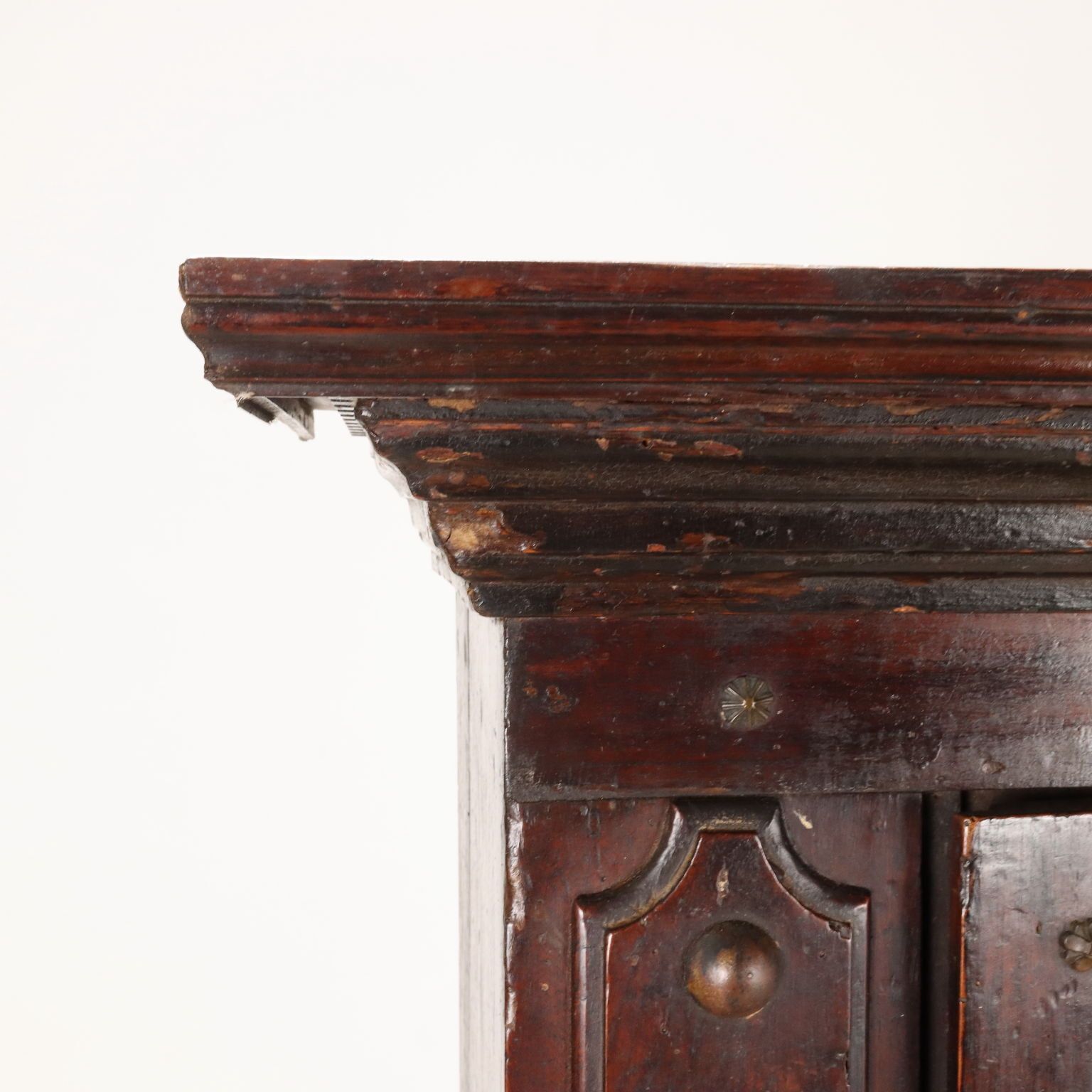 Antique Neo Baroque Cupboard Silver Fir Italy XIX Century photo vinterior