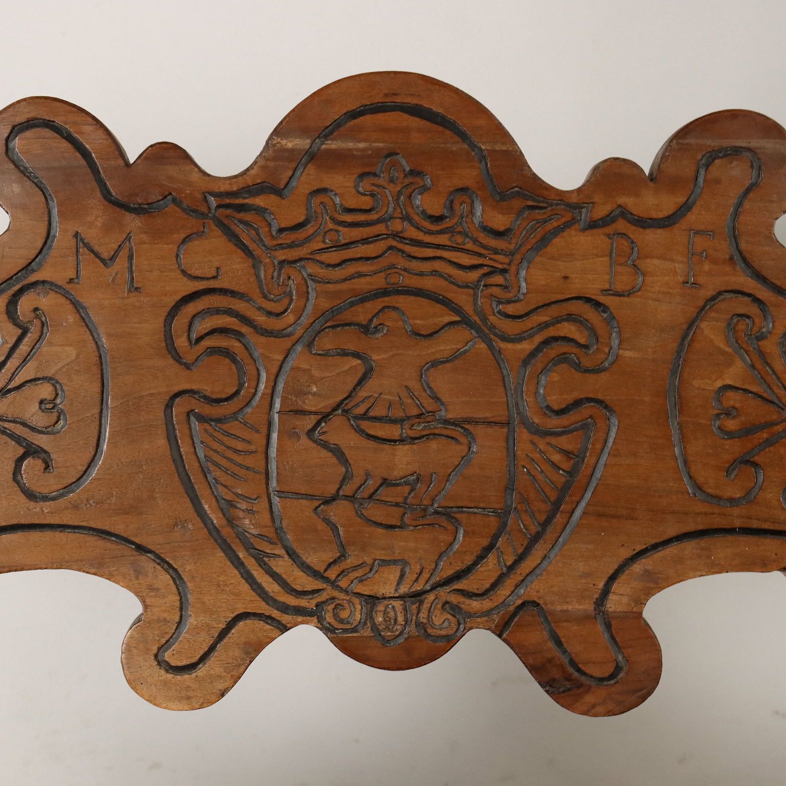 Antique Baroque Bench Walnut Italy XVIII Century photo buy