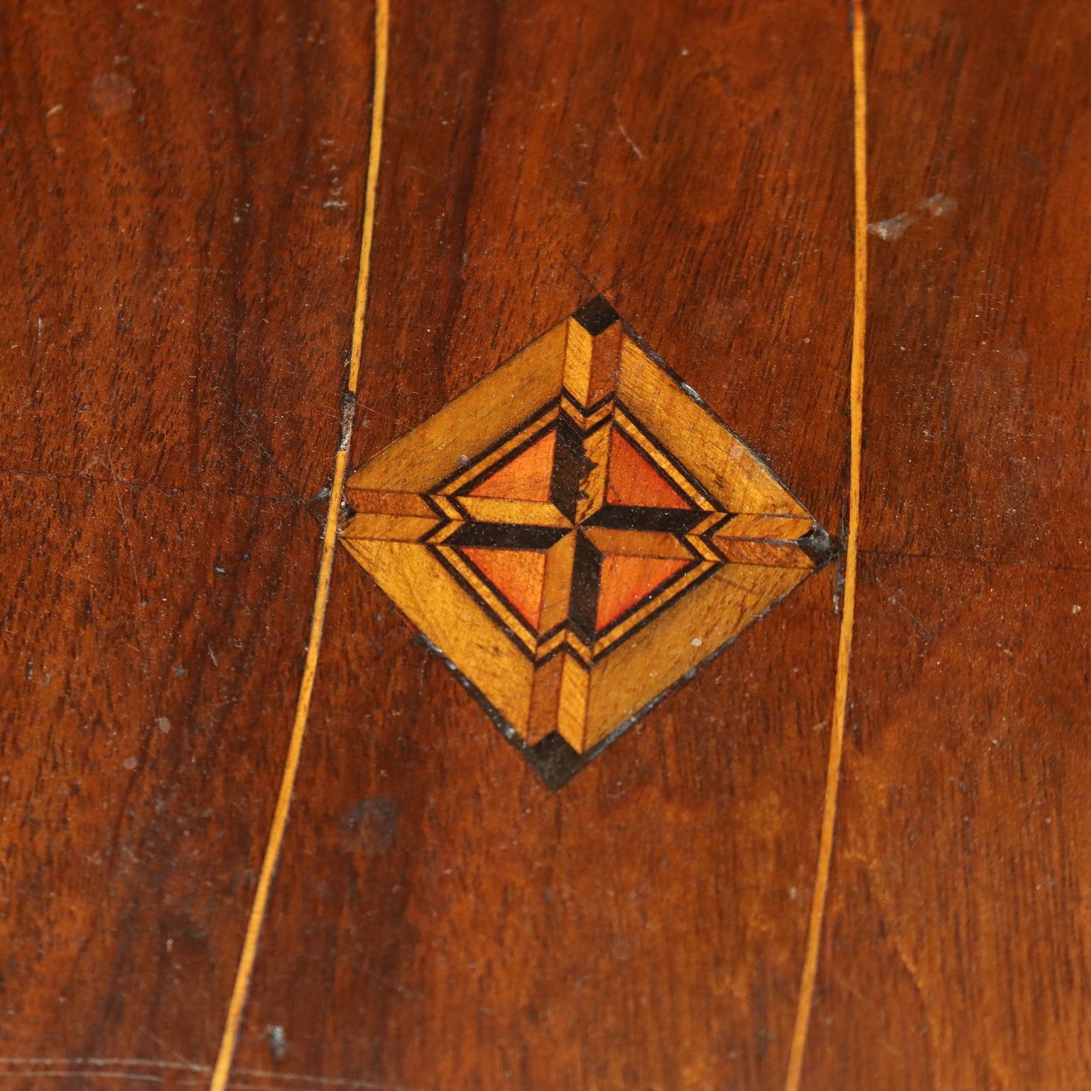 Antique Table Walnut Veneer Italy XIX Century photo 390.0